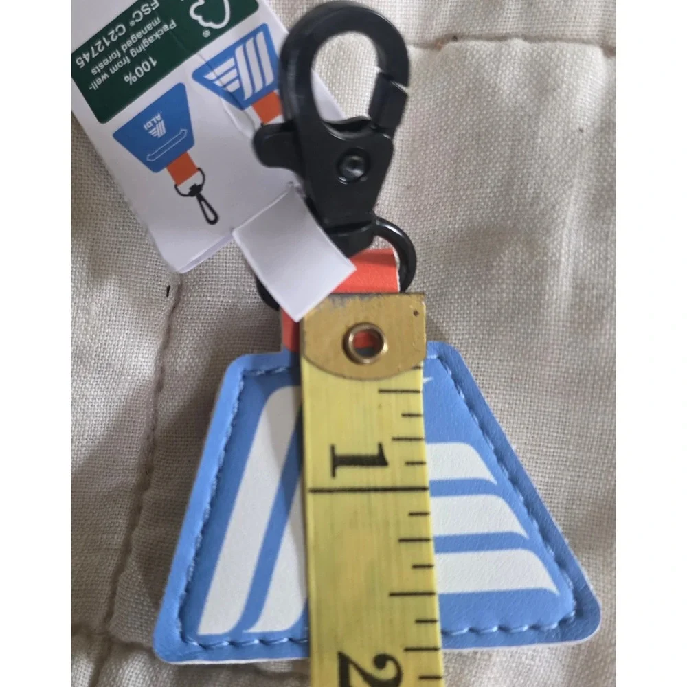 Aldi Keychain Quarter Holder Unisex OS Blue New Logo‎ Shopping Cart Accessory